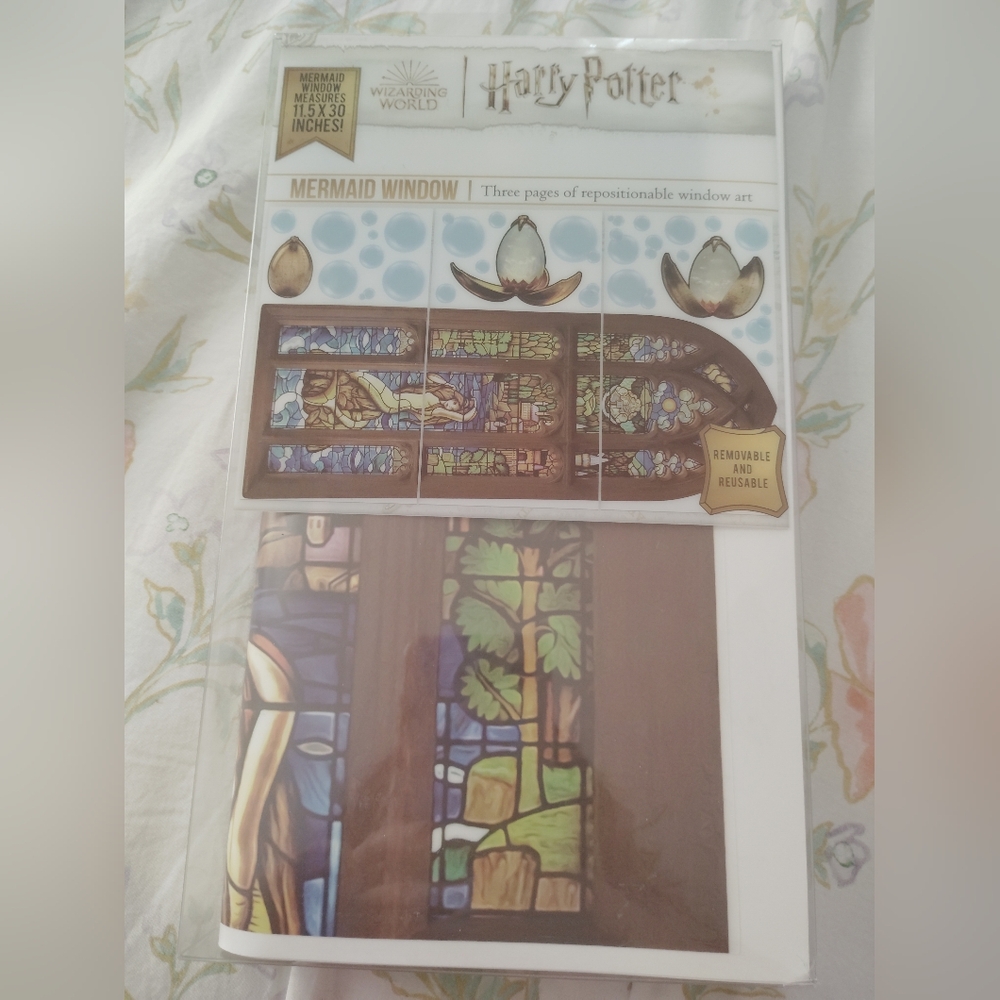 Harry Potter Mermaid Window Art Decal Stained Glass Look Wizarding World